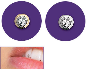 Diamond Round Tooth Gem